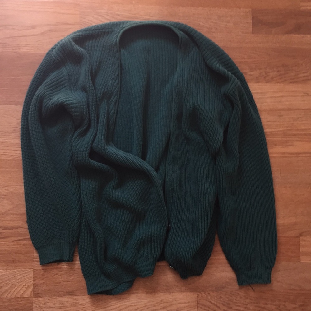 Green cardigan and jacket!